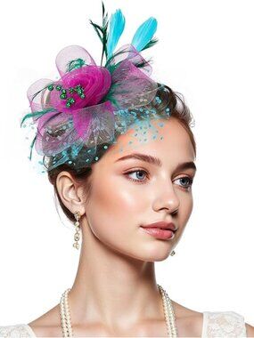 Kentucky Derby Fascinator Hat Beautiful Color Combination Tea Party Derby